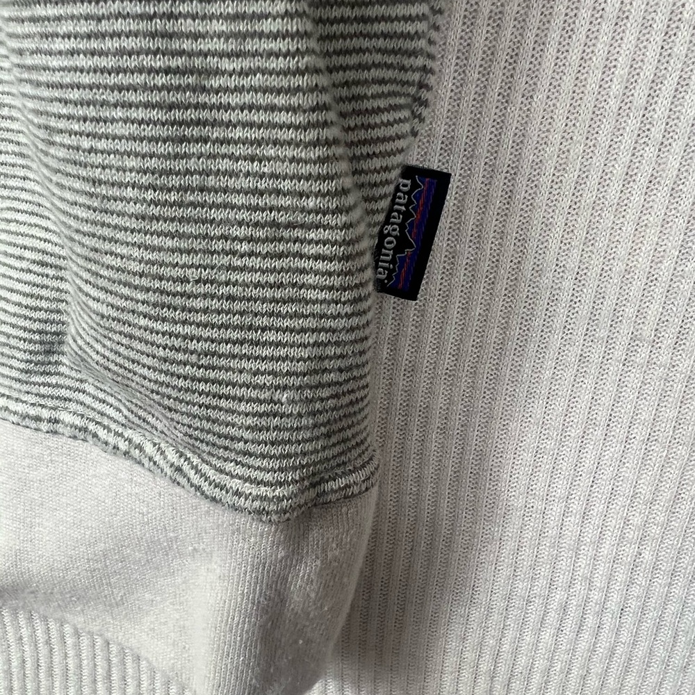 Patagonia Trail Harbor Organic Cotton Hemp Crewneck Sweatshirt Men’s XL Striped - Picture 5 of 10